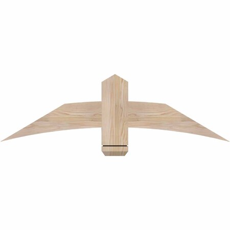 Ekena Millwork Bellingham Smooth Timber Gable Bracket, Douglas Fir, 48"W x 14"H x 1 1/2"D x 5 1/2"F, 7/12 Pitch GBW048X14X0206BEL00SDF